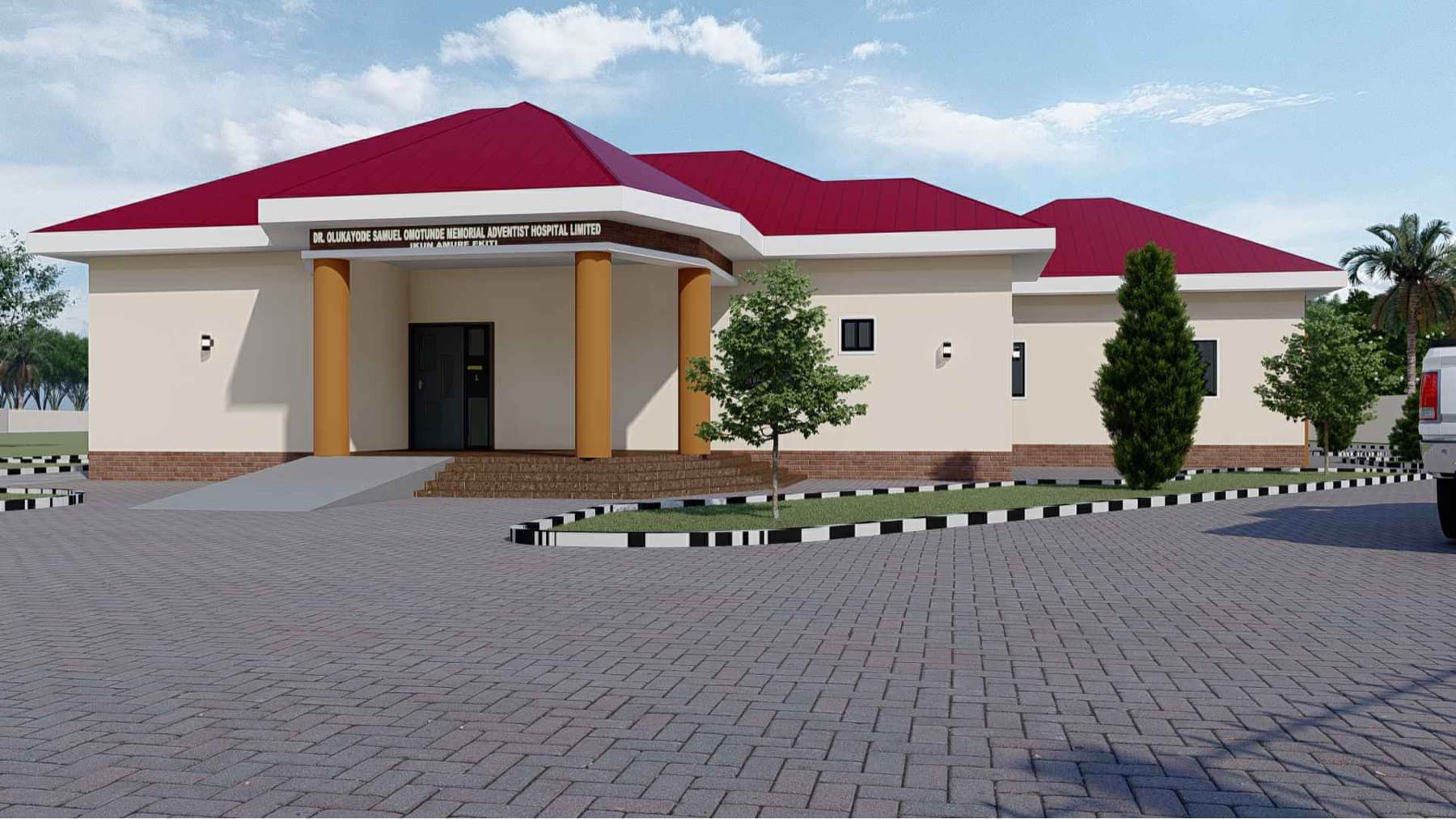 Sheet 03 · Front entrance & courtyard